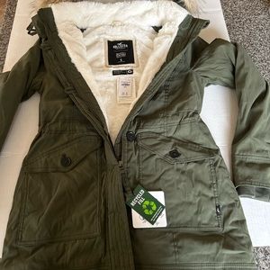 Hollister, Heritage collection Sherpa lined parka jacket